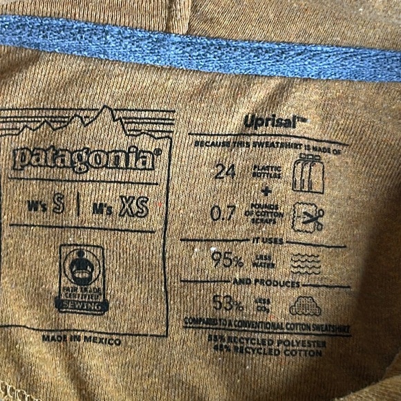 PATAGONIA FLEESE LINED HOODIE ORANGE SWEATSHIRT WOMENS SZ  S MENS SZ XS - Picture 16 of 16